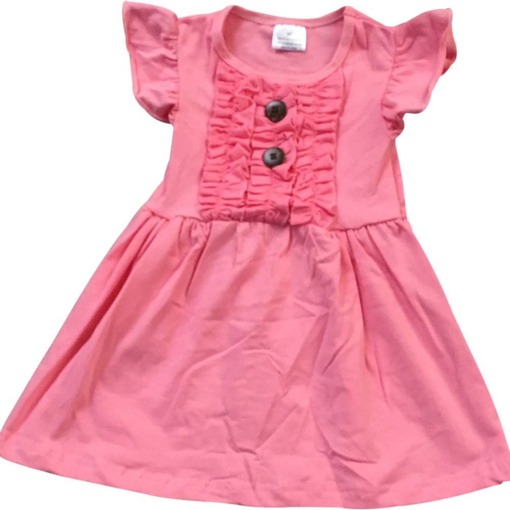 Little Girls Toddler Dress Cap Sleeve Ruffle Casual Daily School outfit Blouse